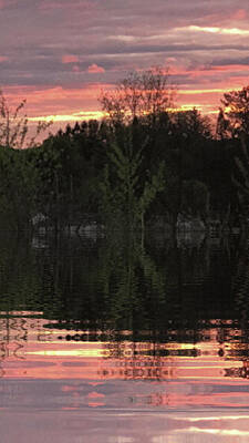 Pop Art - Lakeview Sunset  by Freddy Alsante