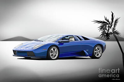 Sports Royalty-Free and Rights-Managed Images - Lamborghini Murcielago by Dave Koontz
