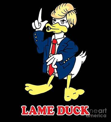 Politicians Digital Art Royalty Free Images - Lame Duck Trump Royalty-Free Image by Youssef Youchaa