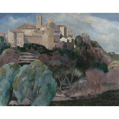 Landscapes Paintings -  Landscape in Provence by Celestial Images
