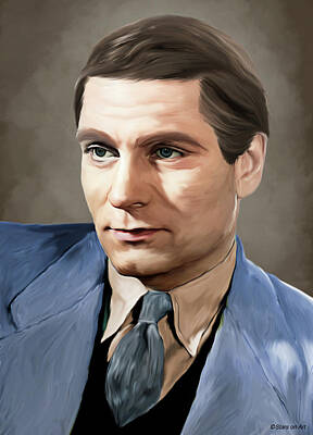 Royalty-Free and Rights-Managed Images - Laurence Olivier portrait by Stars on Art