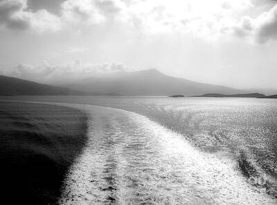 Abstract Dining - Leaving Andros, dreamy edit, monochrome by Paul Boizot