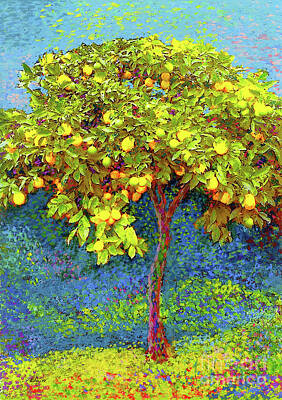 Impressionism Royalty-Free and Rights-Managed Images - Lemon Tree by Jane Small
