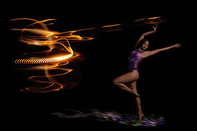 Jazz Photo Royalty Free Images - Light Panted Wall With Dancer Posing Royalty-Free Image by Sven Brogren