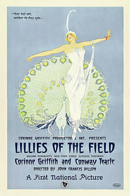 Royalty-Free and Rights-Managed Images - Lillies of the Field, 1924 by Stars on Art