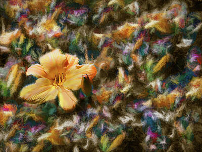 Abstract Flowers Rights Managed Images - Lily in the Chaos Royalty-Free Image by Wayne King