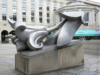 Lilies Photos - Lily Sculpture Federal Triangle DC by GJ Glorijean
