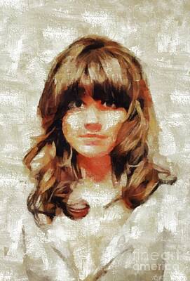 Music Painting Rights Managed Images - Linda Ronstadt, Music Legend Royalty-Free Image by Esoterica Art Agency