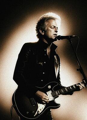 Jazz Photo Royalty Free Images - Lindsey Buckingham, Music Star Royalty-Free Image by Esoterica Art Agency