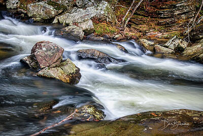 Dan Beauvais Royalty-Free and Rights-Managed Images - Linville Falls 6686 by Dan Beauvais