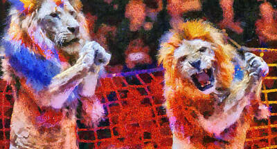 Christmas Typography - Lions In The Audience - PA2 by Leonardo Digenio