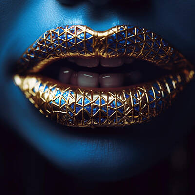Portraits Digital Art - Lips 53 by Sotiris Filippou