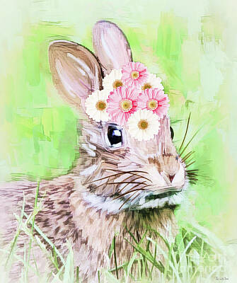Whimsical Animal Illustrations - Little Bunny Foo Foo by Tina LeCour