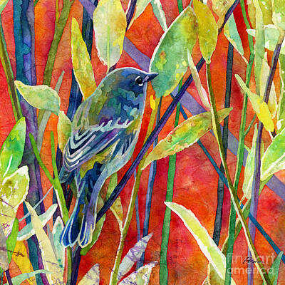 Green Grass - Little Tweet - Blue Bird by Hailey E Herrera