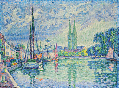 Royalty-Free and Rights-Managed Images - LOdet a Quimper by Paul Signac by Mango Art
