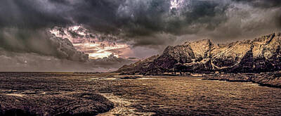 Skylines Royalty Free Images - Lofoten Islands Reine Skyline Royalty-Free Image by Norma Brandsberg