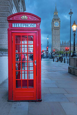 Priska Wettstein All About Flowers Rights Managed Images - London Big Ben Red Telephone Box Royalty-Free Image by Henry Tang