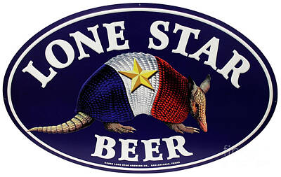 Beer Photos - Lone Star Beer Sign by Doc Braham