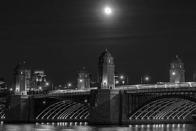 City Scenes Photos - Longfellow Bridge by Isaac S