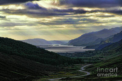 Underwater With Enric Gener Rights Managed Images - Looking West to Loch Maree A Royalty-Free Image by Dave Harnetty