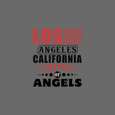 Cities Digital Art - Los Angeles California City by Celestial Images