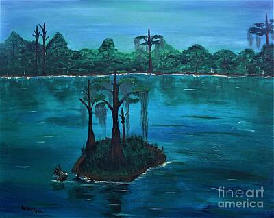 Green Grass - Louisiana Swamp by Jimmy Clark