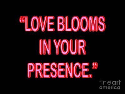 Douglas Brown Digital Art Rights Managed Images - Love Blooms in Your Presence  Royalty-Free Image by Douglas Brown