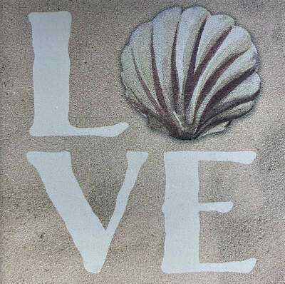 Route 66 - Love Love Love The Beach House Art by Reid Callaway