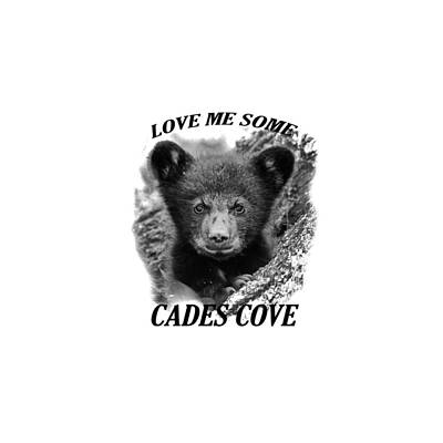 Everet Regal Royalty-Free and Rights-Managed Images - Love Me Some Cades Cove tshirt by Everet Regal