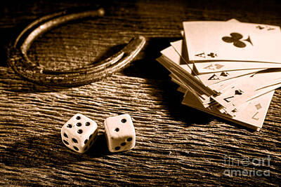 Landmarks Royalty-Free and Rights-Managed Images - Lucky - Sepia by American West Legend