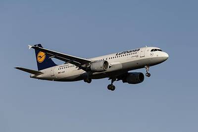 Bath Time Rights Managed Images - Lufthansa Airbus A320-214 Royalty-Free Image by David Pyatt