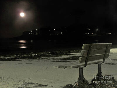 Royalty Free Images - Lunar Bench Royalty-Free Image by Maurice Hebert