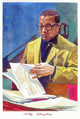 Jazz Painting Royalty Free Images - Lush Life Billy Strayhorn Royalty-Free Image by David Lloyd Glover