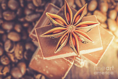Lets Be Frank - Macro shot to anise, chocolate and coffee beans by Beautiful Things