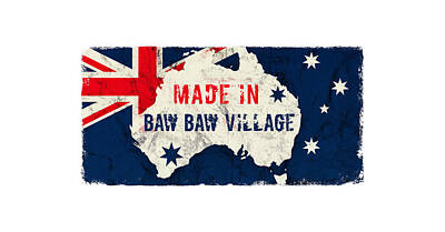 Digital Art Rights Managed Images - Made in Baw Baw Village, Australia #bawbawvillage #australia Royalty-Free Image by TintoDesigns