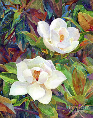 Waterfalls - Magnolia Delight - pastel colors by Hailey E Herrera