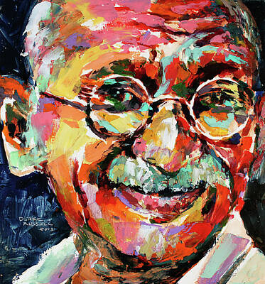 Pixel Art Mike Taylor - Mahatma Gandhi by Derek Russell