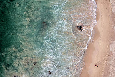 Royalty-Free and Rights-Managed Images - Makalawena Beach Aerial by Christopher Johnson