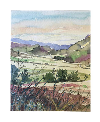 Paintings - Malibu Creek late Spring by Luisa Millicent