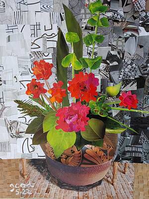 Recently Sold - Florals Mixed Media - Manhattan Floral by Coco Good