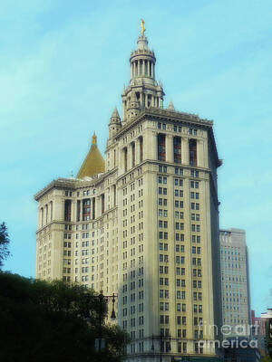 Animals And Earth Rights Managed Images - Manhattan Municipal Building Soft Royalty-Free Image by Connie Sloan