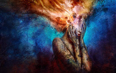 Recently Sold - Surrealism Digital Art - Thundering Neurosis by Mario Sanchez Nevado