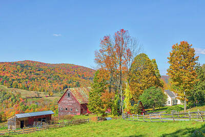 Stellar Interstellar - Maple Grove Farm Vermont Fall Colors by Juergen Roth