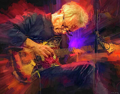 Musicians Royalty-Free and Rights-Managed Images - Marc Ribot by Mal Bray