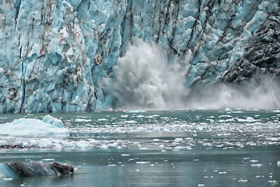 Frame Of Mind Royalty Free Images - Margerie Glacier Calving Royalty-Free Image by Rick Lawler