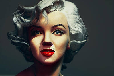 Actors Mixed Media - Marilyn Monroe Collection 2 by Marvin Blaine