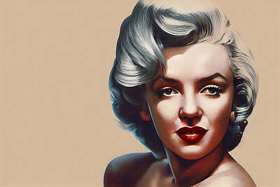 Actors Mixed Media - Marilyn Monroe Collection 3 by Marvin Blaine