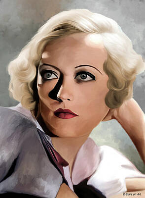 Royalty-Free and Rights-Managed Images - Marion Davies illustration  by Stars on Art