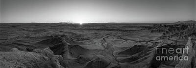Surrealism Royalty-Free and Rights-Managed Images - Mars Sunrise BW by Michael Ver Sprill