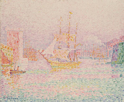 Royalty-Free and Rights-Managed Images - Marseille Harbor by Paul Signac by Mango Art